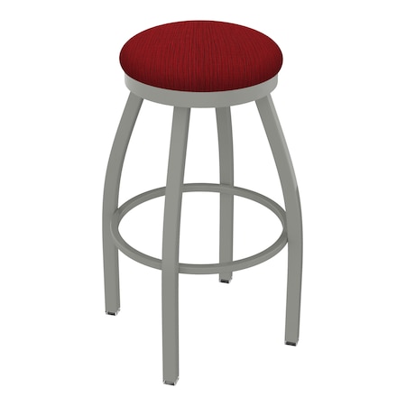 Holland Bar Stool Co 30" Swivel Bar Stool, Nickel Finish, Graph Ruby Seat 80230AN016